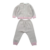 I Delfi Completo 2Pz Pantalone-Maglia tinta unita Beige per Neonata 25A6221 BEIGE I DELFI 