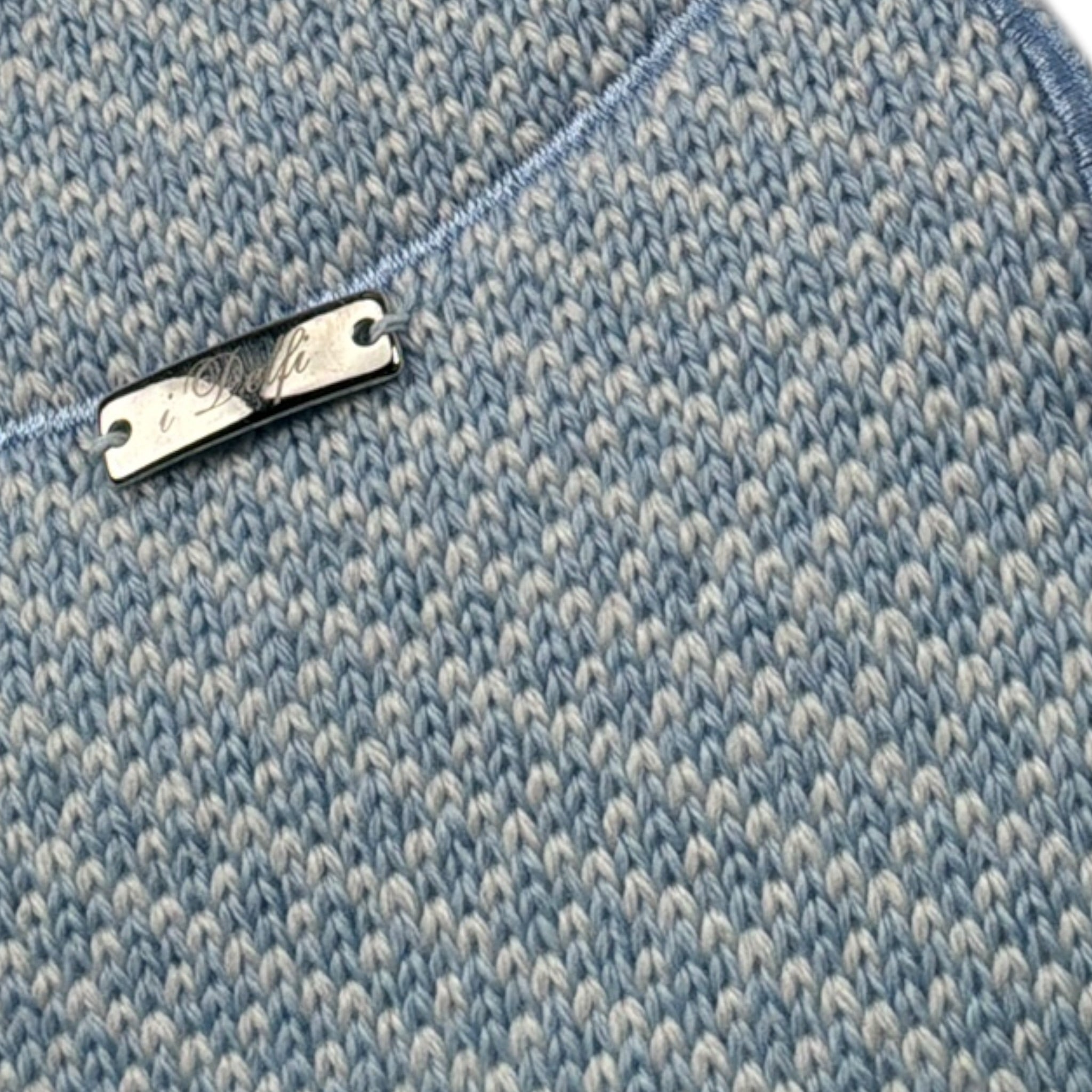 I Delfi Coperta Bicolore con Stampa Panna per Neonato 25A6265 PANNA I DELFI 
