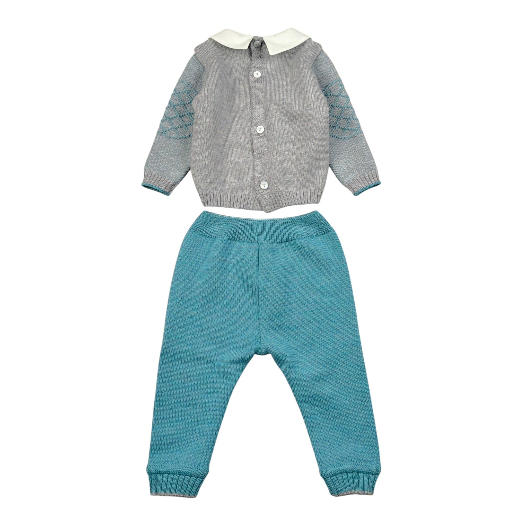 I Delfi Completo 2Pz Maglia-Pantalone Grigio per Neonato 25A6461 GRIGIO I DELFI 