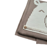 I Delfi Coperta Tinta Jnita con Ricami Beige per Neonato 25A6505 BEIGE I DELFI 