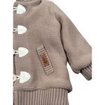 I Delfi Cappotto tinta unita con Cappuccio Beige per Neonato 25A6507 BEIGE I DELFI 