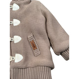 I Delfi Cappotto tinta unita con Cappuccio Beige per Neonato 25A6507 BEIGE I DELFI 