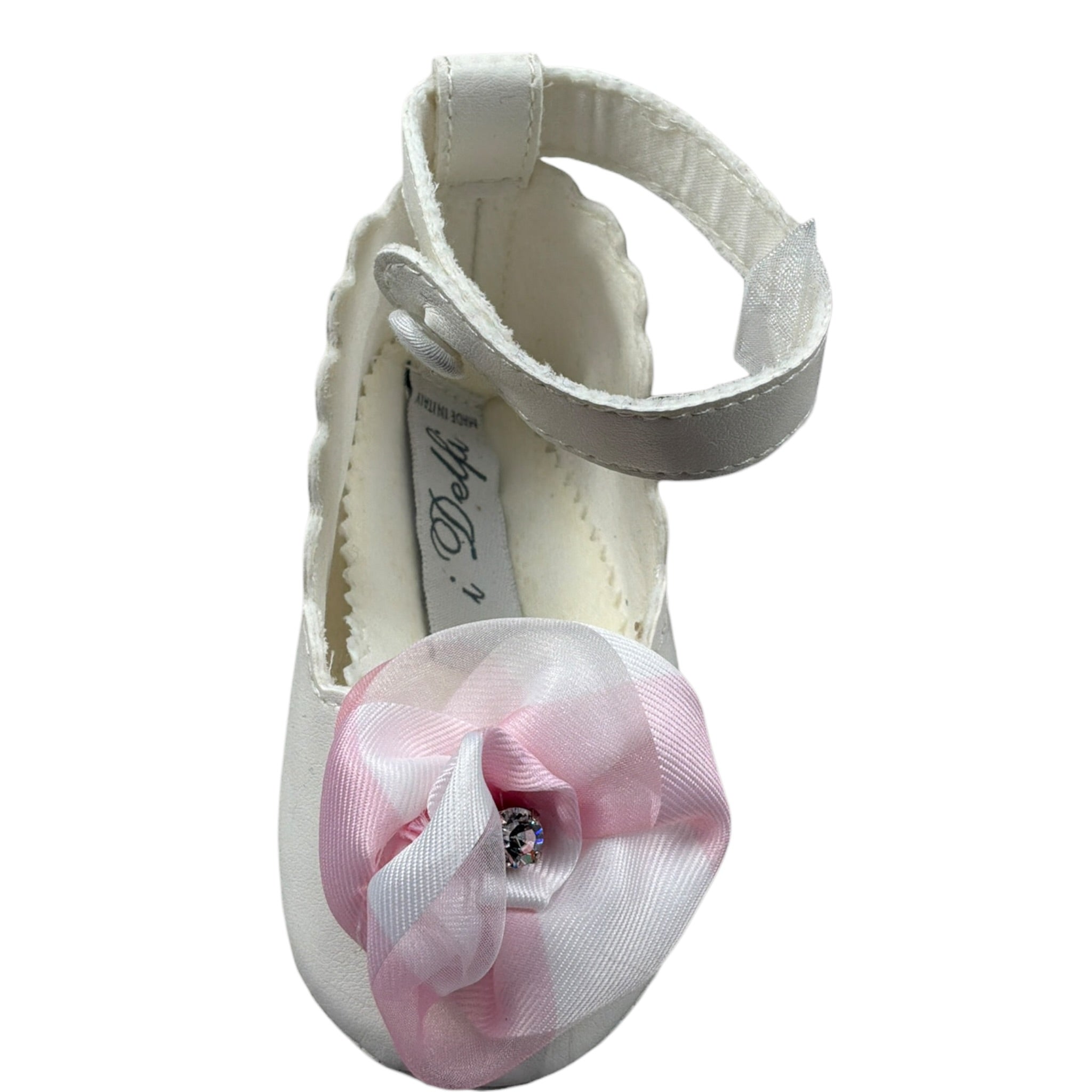 I Delfi Ballerina tinta unita con Applicazione Panna per Neonata 25P5560 PANNA I DELFI 