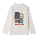 I Do Shirt tinta unita con Stampa Bianco per Bambino 4F261 BIANCO I DO 