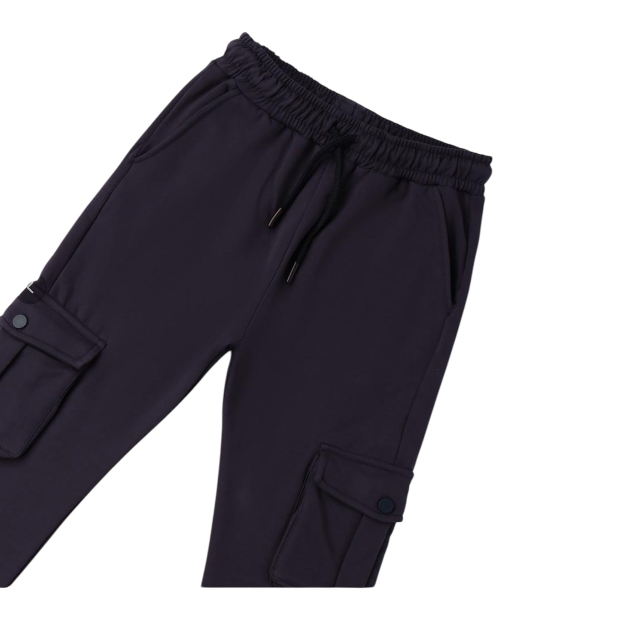 I Do Pantalone Modello Tuta tinta unita con Elastico In Vita Nero per Bambino 4F465 NERO I DO 