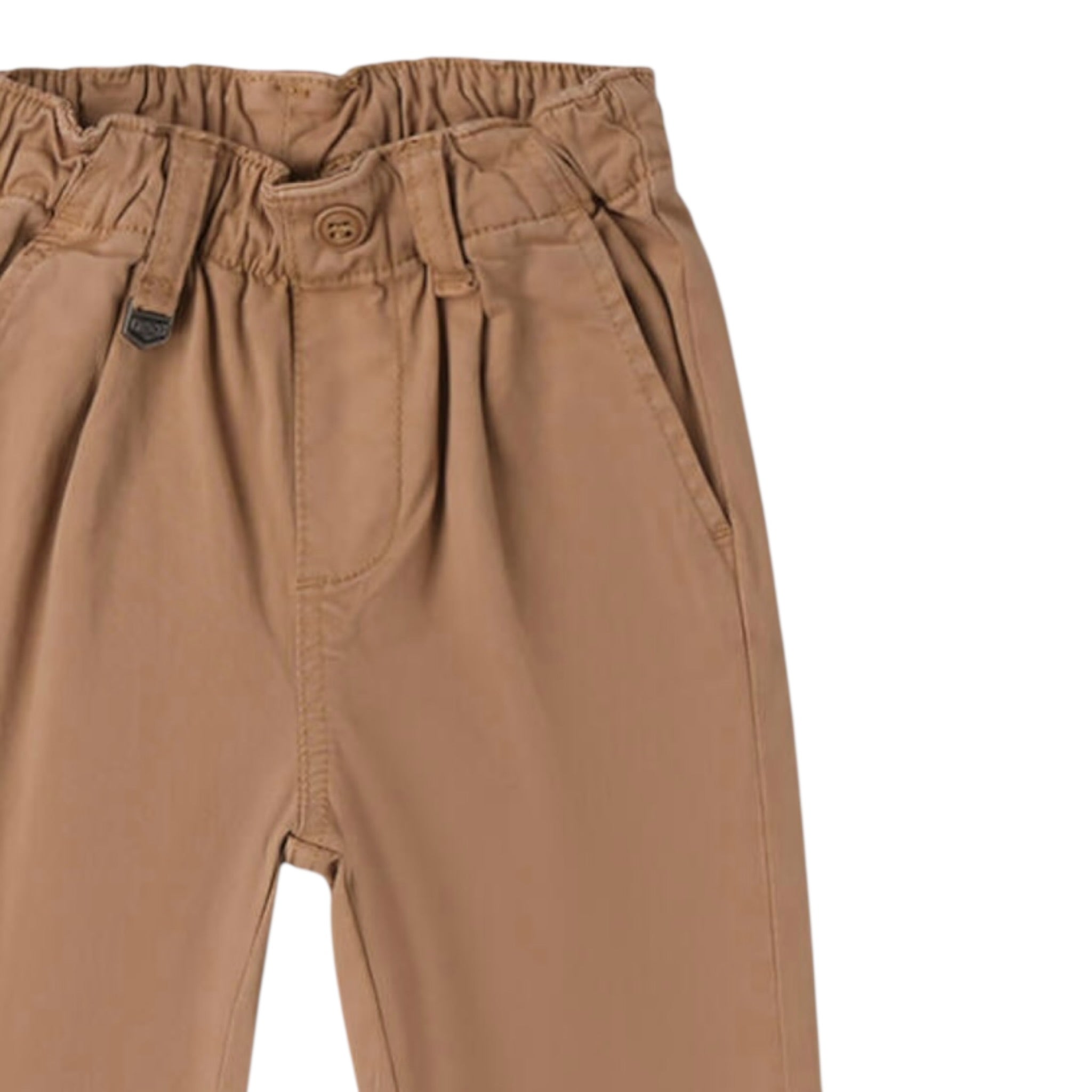 I Do Pantalone tinta unita Girovita Regolabile Cammello per Bambino 4F681 CAMMELLO I DO 