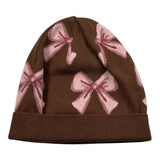 I Do Cappello tinta unita con Fiocchi Marrone per Neonata 4F759 MARRONE I DO 