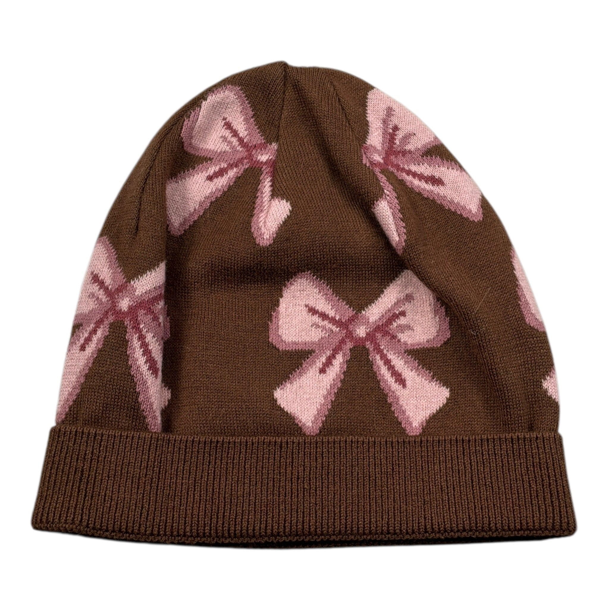 I Do Cappello tinta unita con Fiocchi Marrone per Neonata 4F759 MARRONE I DO 
