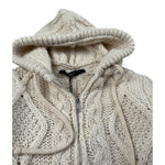 I'M Brian Cardigan tinta unita con Zip E Cappuccio Panna per Neonato MA3403J PANNA I'M BRIAN 