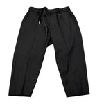 I'M Brian Pantalone tinta unita con Elastico In Vita Nero per Neonato PA3269J NERO I'M BRIAN 