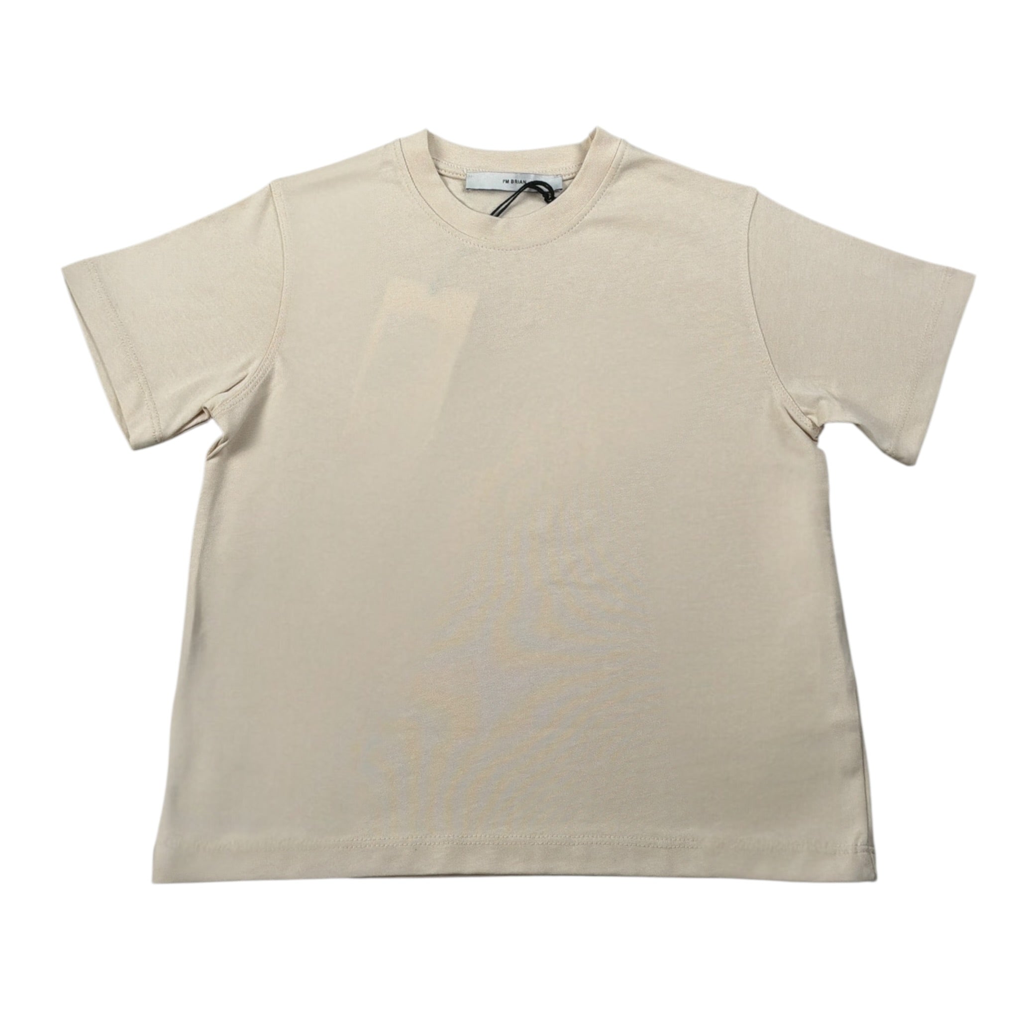 I'M Brian T-Shirt tinta unita con Logo Beige per Bambino TS3328J BEIGE I'M BRIAN 