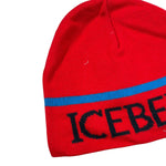 Iceberg Cappello tinta unita con Logo Rosso per Neonato CAICE4302B ROSSO ICEBERG 