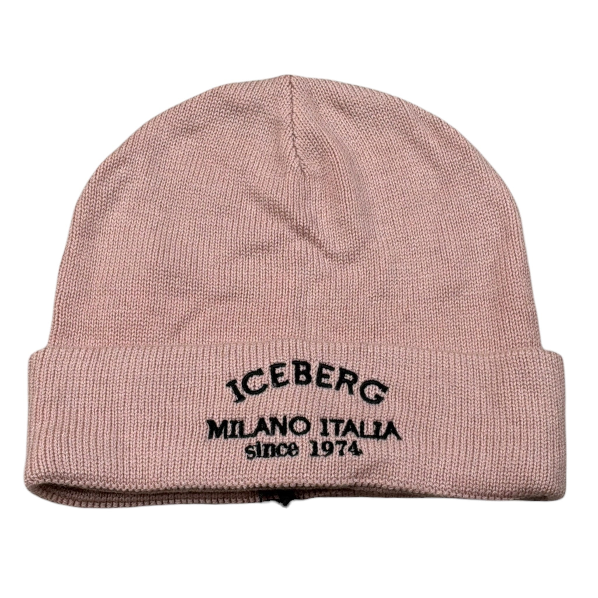 Iceberg Cappello tinta unita con Ricamo Logo Rosa per Bambina CAICE5304J ROSA ICEBERG 