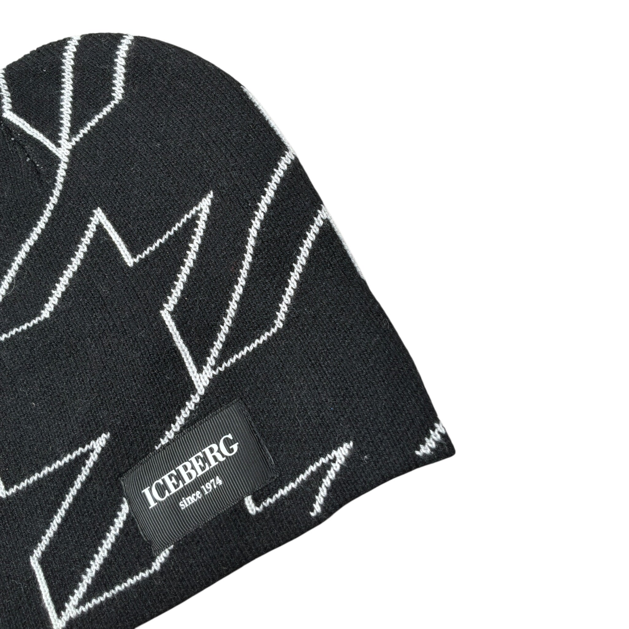 Iceberg Cappello tinta unita con Stampa Nero per Bambino CAICE5354J NERO ICEBERG 