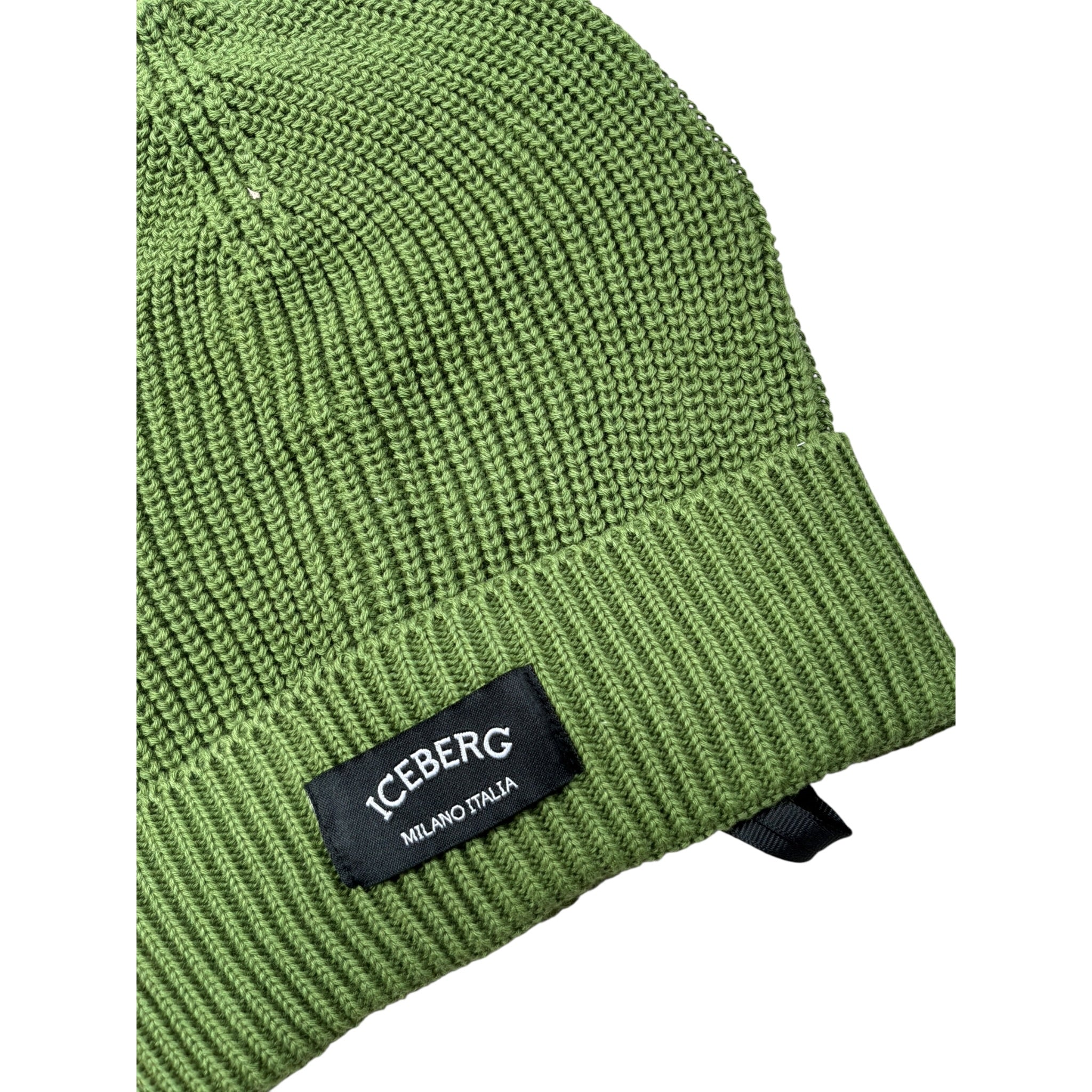 Iceberg Cappello tinta unita con Stampa Verde per Bambino CAICE6301JX VERDE ICEBERG 