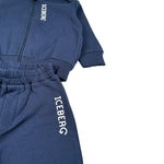 Iceberg Completo 2 Pezzi Felpa-Pantalone tinta unita Blu per Neonato CFICE6301N BLU ICEBERG 