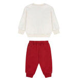 Iceberg Completo 2Pz Felpa-Pantalone con Stampa Panna/Rosso per Neonato CFICE6304N PANNA/ROSSO ICEBERG 
