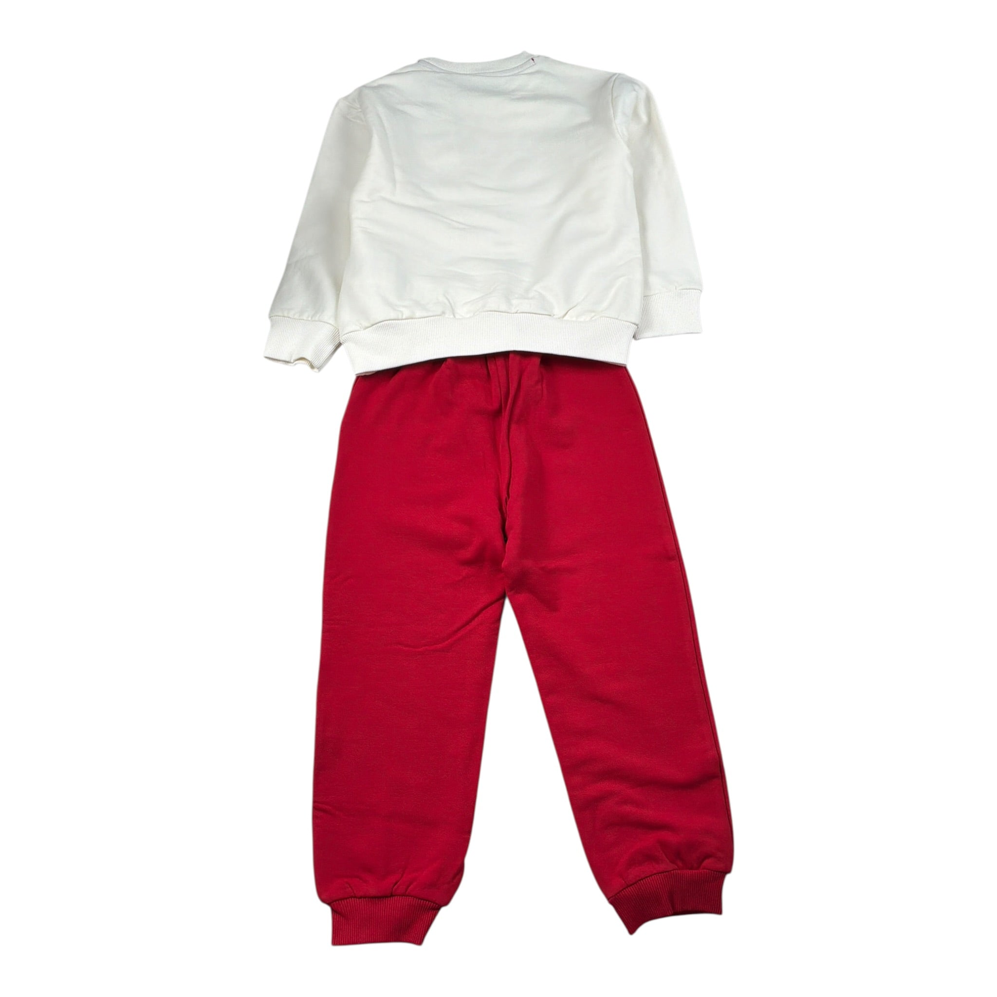 Iceberg Completo 2Pz Felpa-Pantalone con Stampa Bianco/Rosso per Bambino CFICE6304NXJ BIANCO/ROSSO ICEBERG 