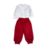 Iceberg Completo 2Pz Felpa-Pantalone con Stampa Bianco/Rosso per Neonato CFICE6304NXX BIANCO/ROSSO ICEBERG 