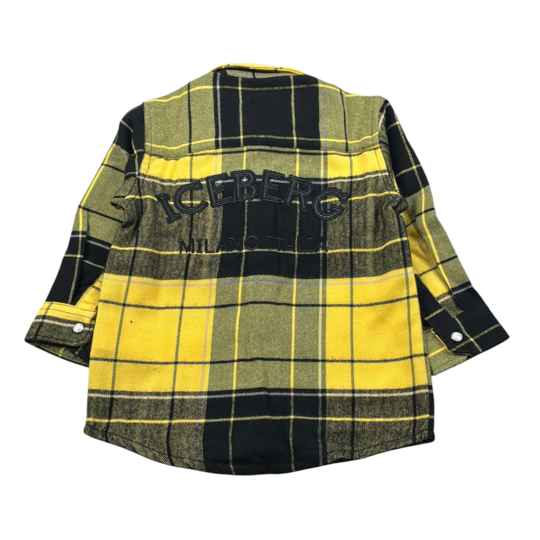 Iceberg Camicia Bicolore con Logo Giallo/Nero per Neonato CMICE6305B GIALLO/NERO ICEBERG 