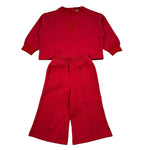 Iceberg Completo 2Pz Felpa-Pantalone con Stampa Rosso per Neonata COMICE6354BN ROSSO ICEBERG 