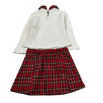 Meilisa Bai Completo 2 Pezzi Maglia-Gonna Bianco/Rosso per Bambina FL6696J BIANCO/ROSSO MEILISA BAI 