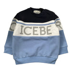 Iceberg Felpa tinta unita con Logo Girocollo Blu per Neonato MFICE6320B BLU ICEBERG 