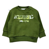 Iceberg Felpa tinta unita con Stampa Verde per Neonato MFICE6321B VERDE ICEBERG 