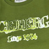 Iceberg Felpa tinta unita con Stampa Verde per Bambino MFICE6321BXJ VERDE ICEBERG 