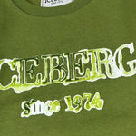 Iceberg Felpa tinta unita con Stampa Verde per Neonato MFICE6321BX VERDE ICEBERG 
