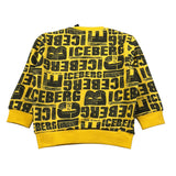 Iceberg Felpa Chiusa Girocollo tinta unita con Stampe Giallo per Neonato MFICE6331BNX GIALLO ICEBERG 