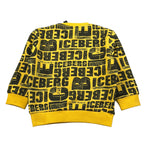 Iceberg Felpa Chiusa Girocollo tinta unita con Stampe Giallo per Bambino MFICE6331BX GIALLO ICEBERG 