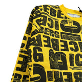 Iceberg Felpa Chiusa Girocollo tinta unita con Stampe Giallo per Bambino MFICE6331BX GIALLO ICEBERG 