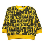 Iceberg Felpa Chiusa Girocollo tinta unita con Stampe Giallo per Bambino MFICE6331BX GIALLO ICEBERG 