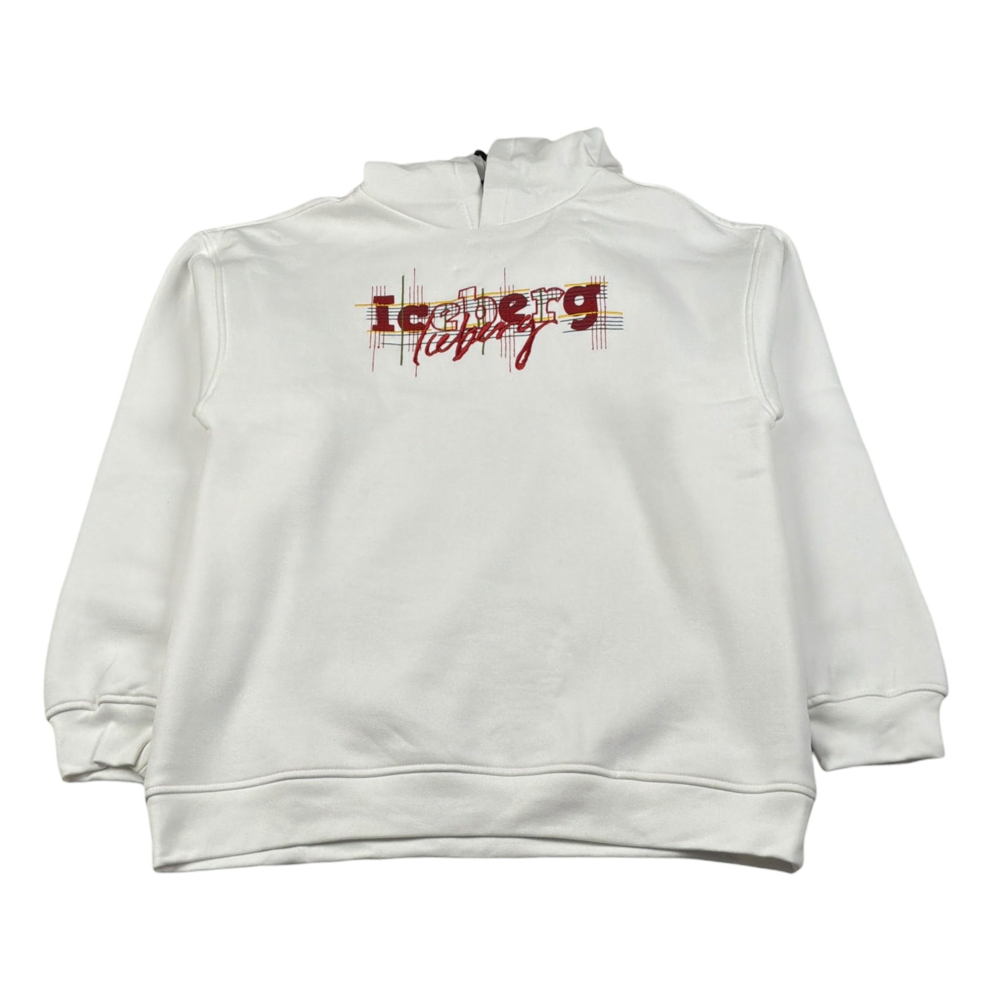 Iceberg Felpa Chiusa con Cappuccio tinta unita Bianco per Bambino MFICE6354J BIANCO ICEBERG 