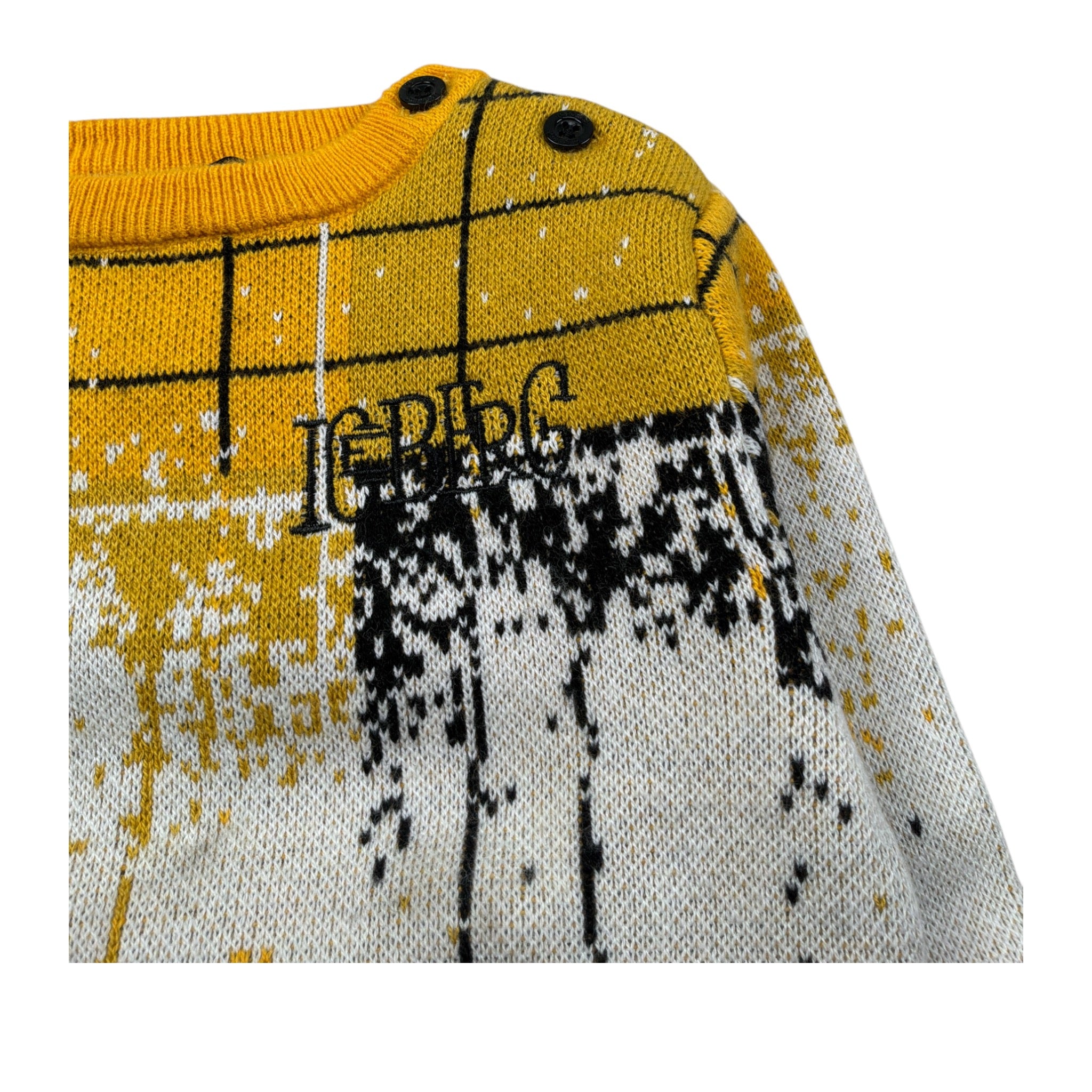 Iceberg Maglia Girocollo Bicolore Senape per Neonato MGICE6314B SENAPE ICEBERG 