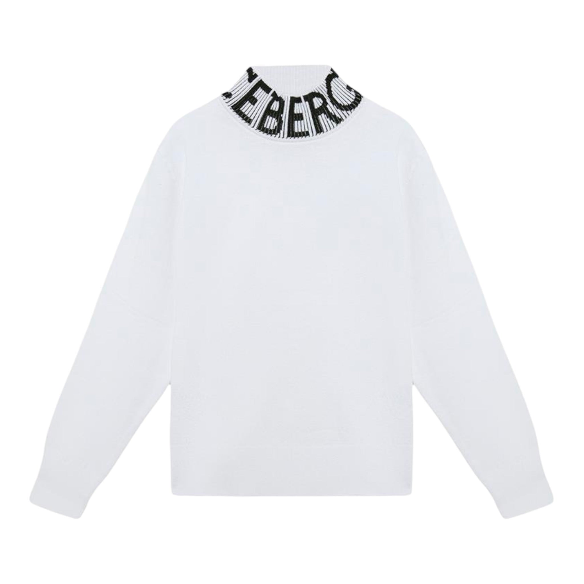 Iceberg Maglia tinta unita Collo Alto con Stampa Bianco per Bambina MGICE6352J BIANCO ICEBERG 