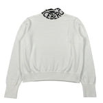 Iceberg Maglia tinta unita Collo Alto con Stampa Bianco per Bambina MGICE6352JX BIANCO ICEBERG 