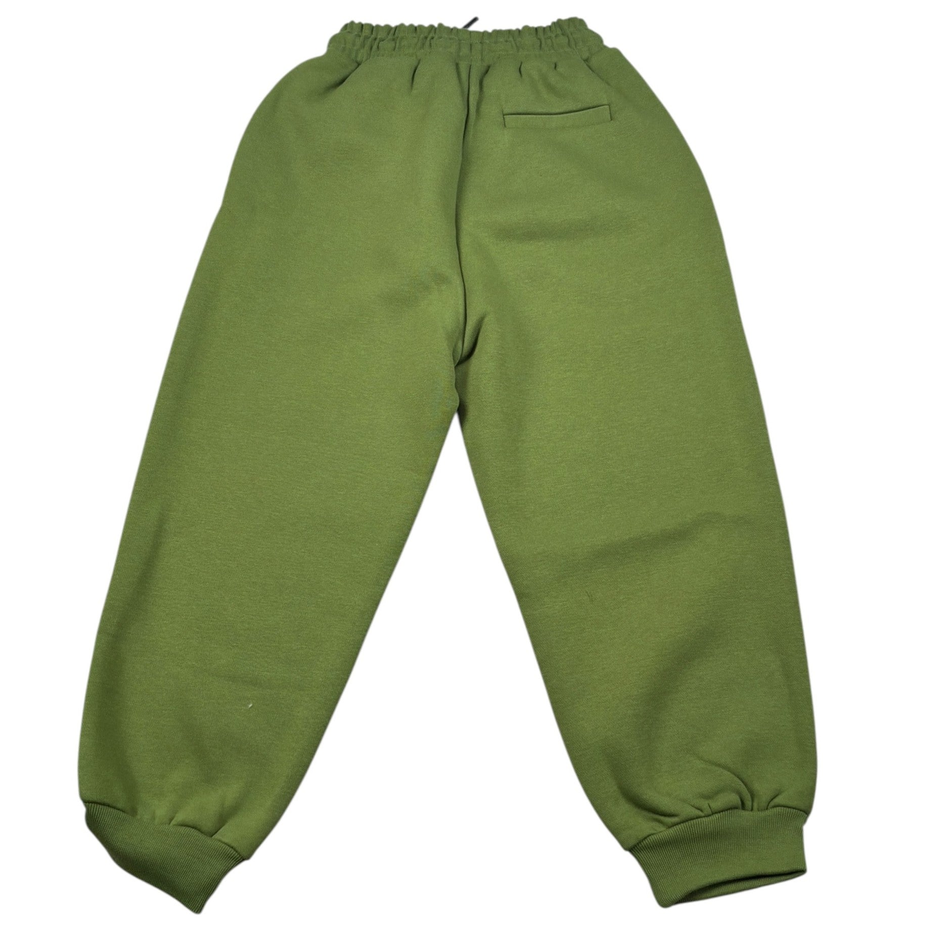 Iceberg Pantalone Tuta tinta unita con Logo Verde per Bambino PFICE6301J VERDE ICEBERG 
