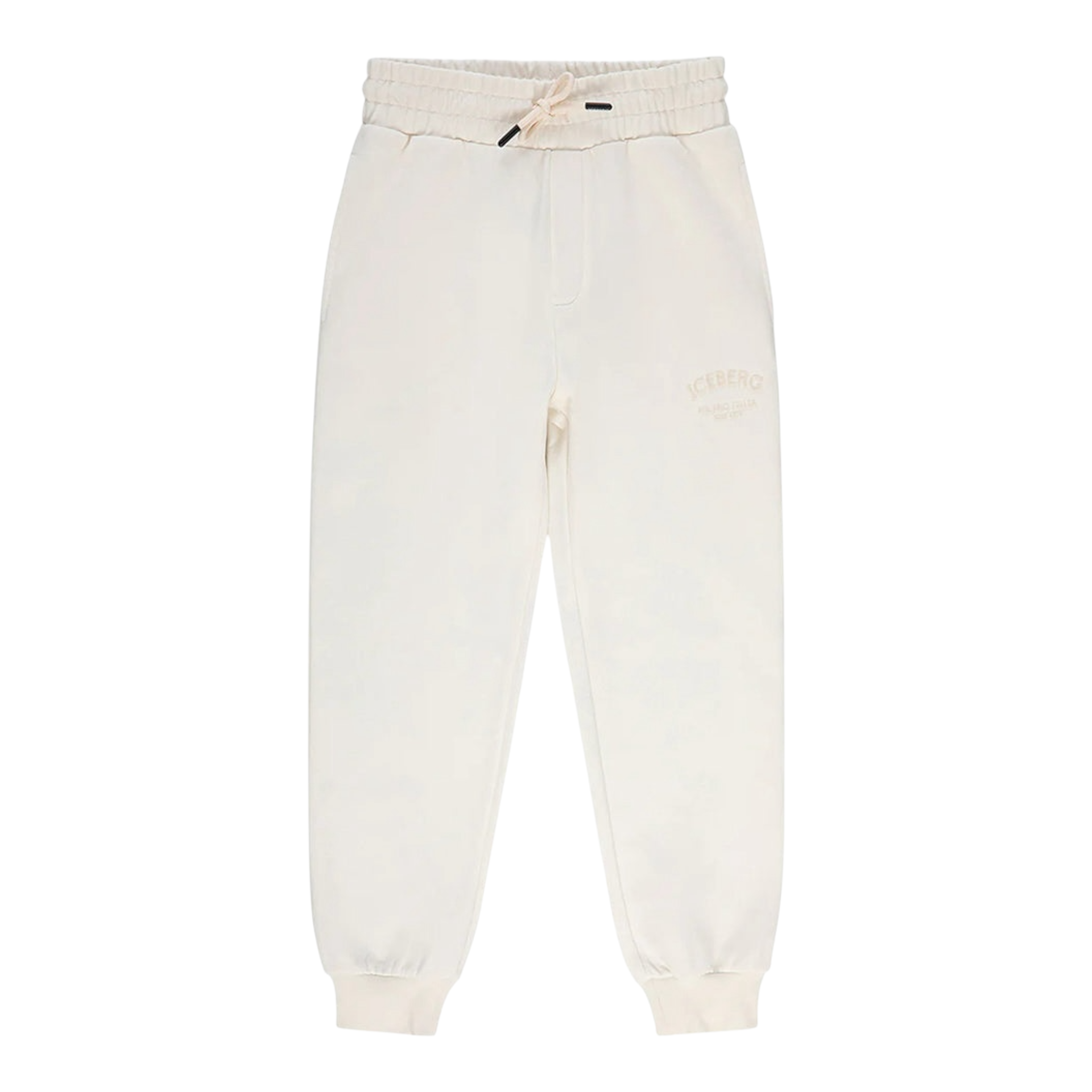 Iceberg Pantalone Modello Tuta tinta unita con Logo Bianco per Bambina PFICE6310JX BIANCO ICEBERG 