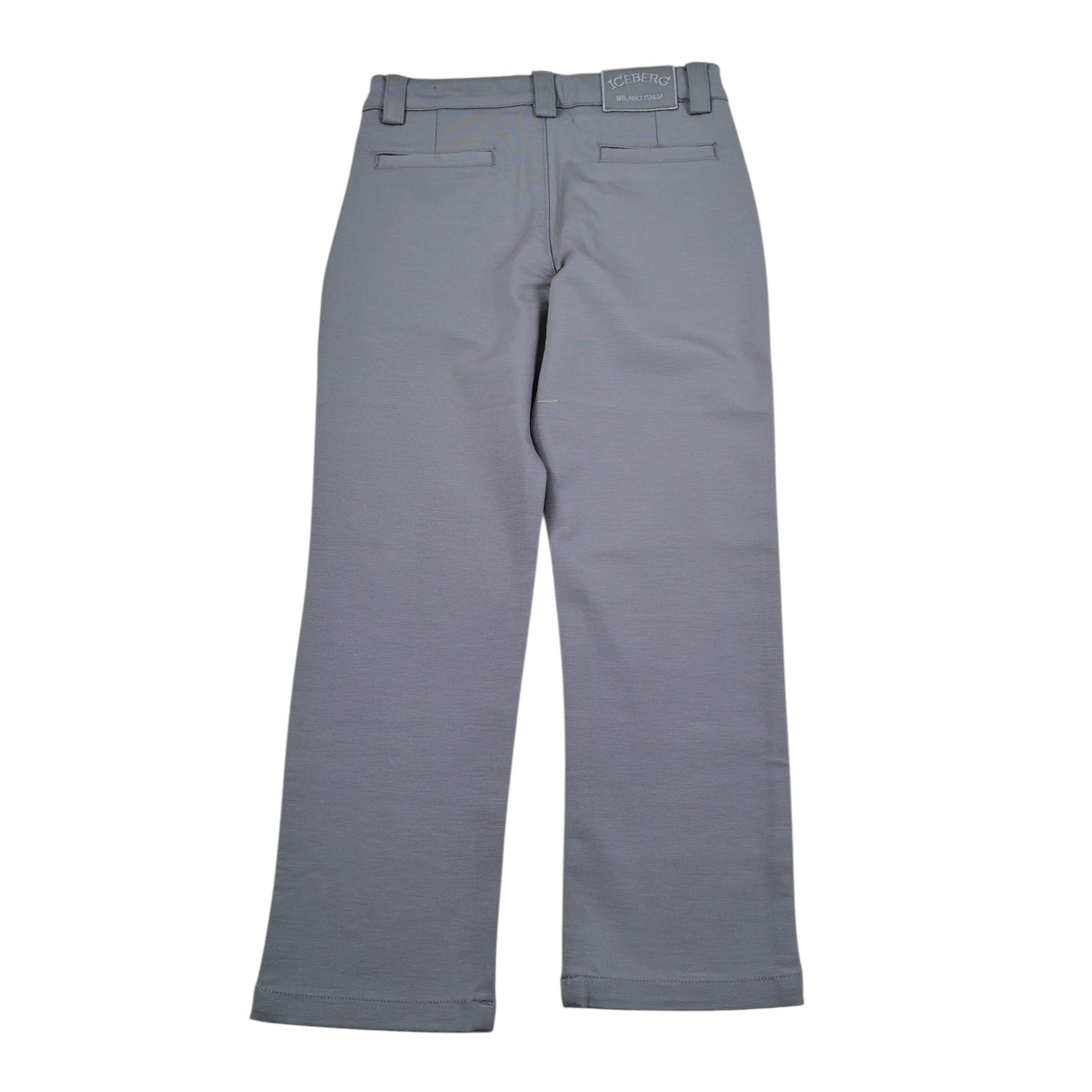 Iceberg Pantalone tinta unita con Girovita Regolabile Grigio per Bambino PTICE6304B GRIGIO ICEBERG 