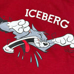 Iceberg Shirt tinta unita Girocollo con Stampa Rosso per Neonato TSICE6321BN ROSSO ICEBERG 