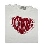 Iceberg T-Shirt Girocollo tinta unita con Logo Bianco per Bambina TSICE6357J BIANCO ICEBERG 