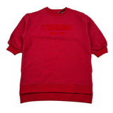 Iceberg Abito Manica Lunga tinta unita con Logo Rosso per Bambina VSICE6361B ROSSO ICEBERG 