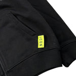Icon Felpa tinta unita con Cappuccio E Zip Nero per Bambino IBSW00593 NERO ICON 