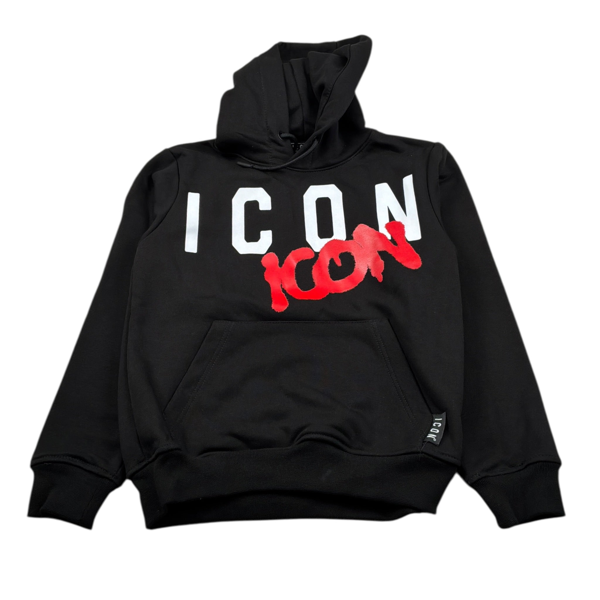 Icon Felpa Chiusa Girocollo tinta unita Nero per Bambino IBSW00853 NERO ICON 