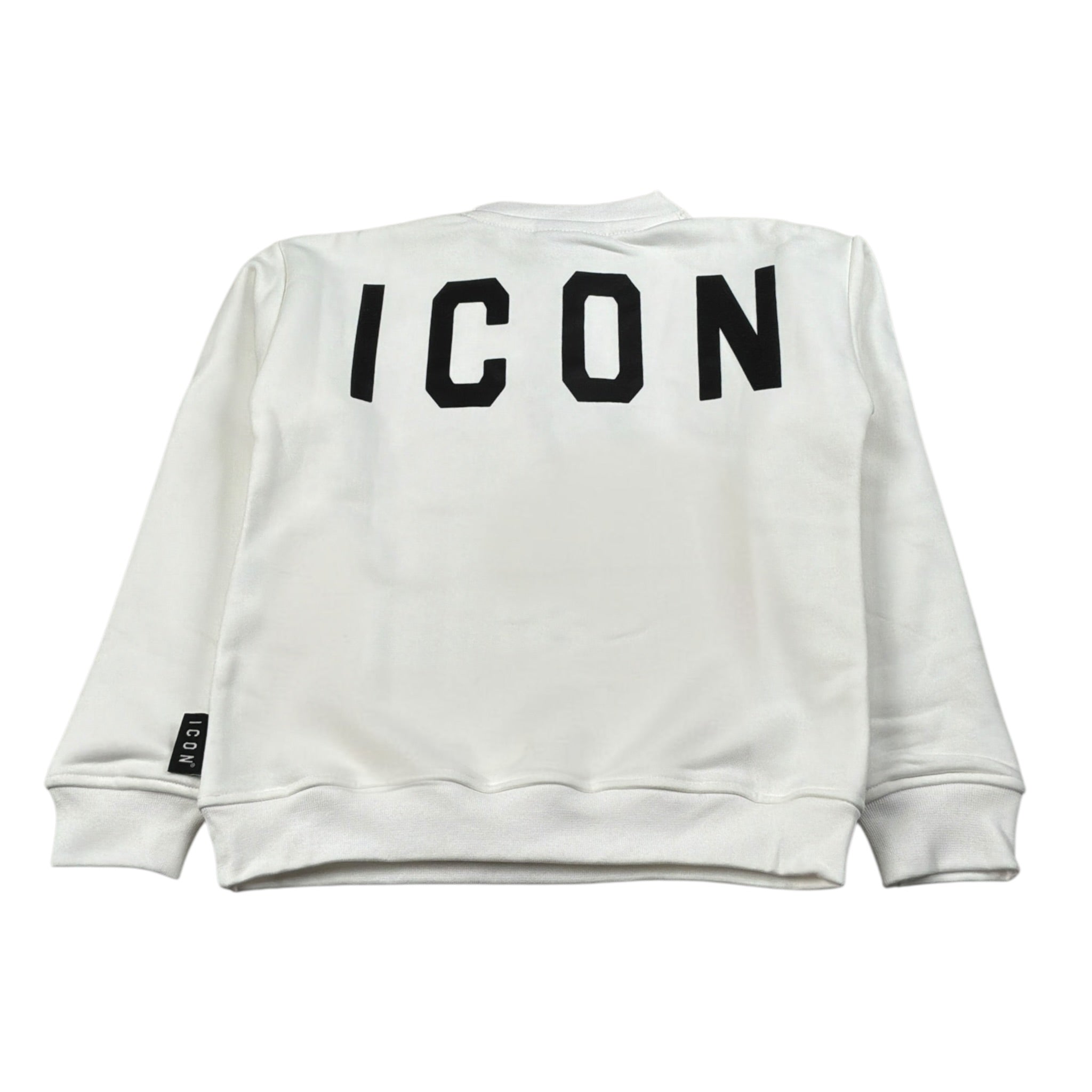 Icon Felpa Chiusa Girocolo tinta unita Bianco per Bambino IBSW00856 BIANCO ICON 