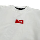 Icon Felpa Chiusa Girocolo tinta unita Bianco per Bambino IBSW00856 BIANCO ICON 