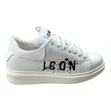 Icon Sneakers tinta unita con Stampa Bianco per Bambino IC1004 BIANCO ICON 