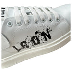 Icon Sneakers tinta unita con Stampa Bianco per Bambino IC1004 BIANCO ICON 